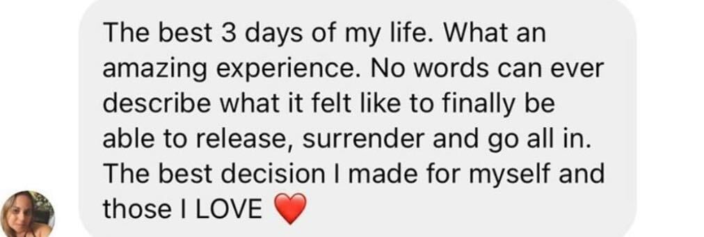 Customer testimonial